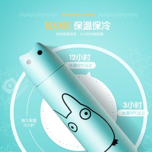 Cute Cartoon Cat Vacuum Thermal Mug Flasks Thermos 500ml Student Portable Lovers Stainless Steel Drink Travel Water Bottle